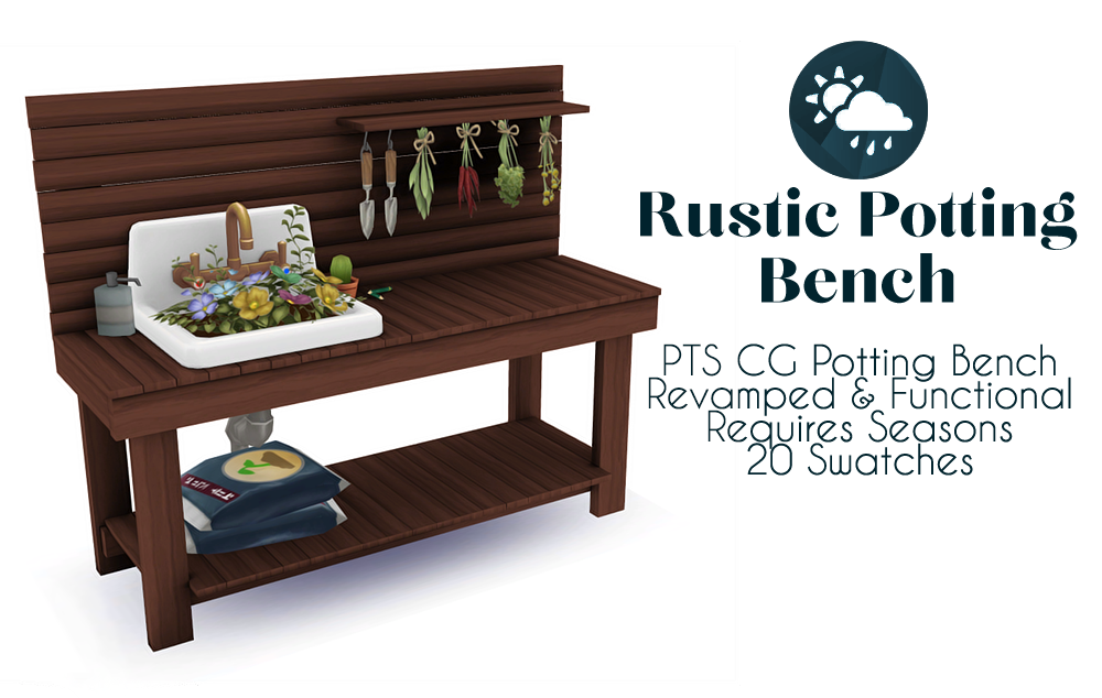 Rustic Potting Bench