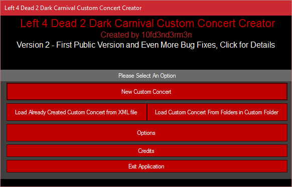 Dark Carnival Custom Concert Creator