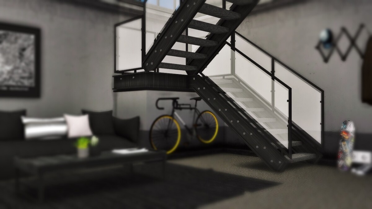 Industrial U Stairs