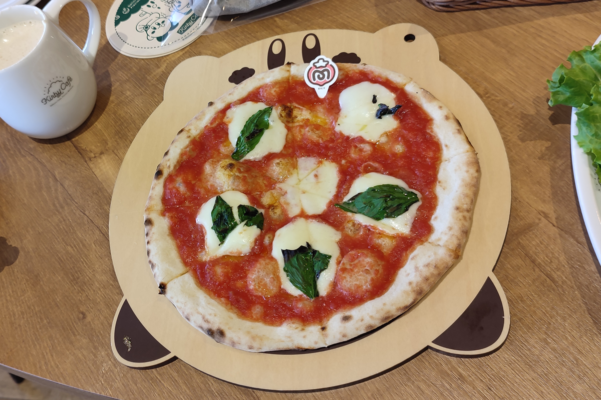 Kirby Cafe Food Margherita Pizza
