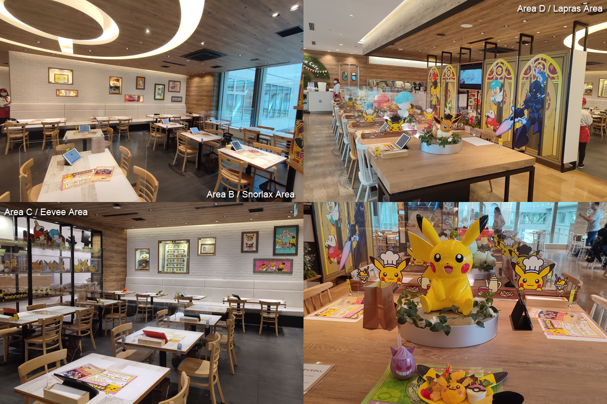 Pokemon Cafe Area A B C D