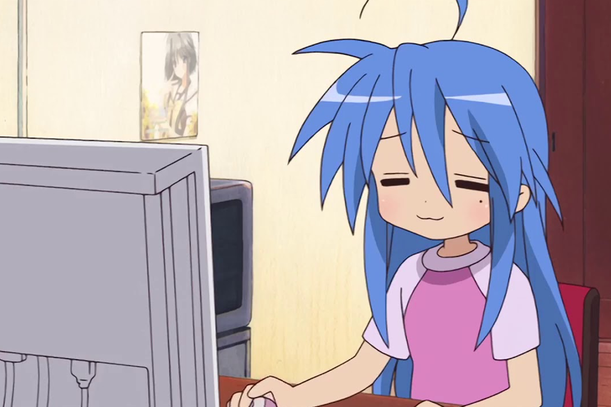 Anime Gamer Girl Otaku Konata