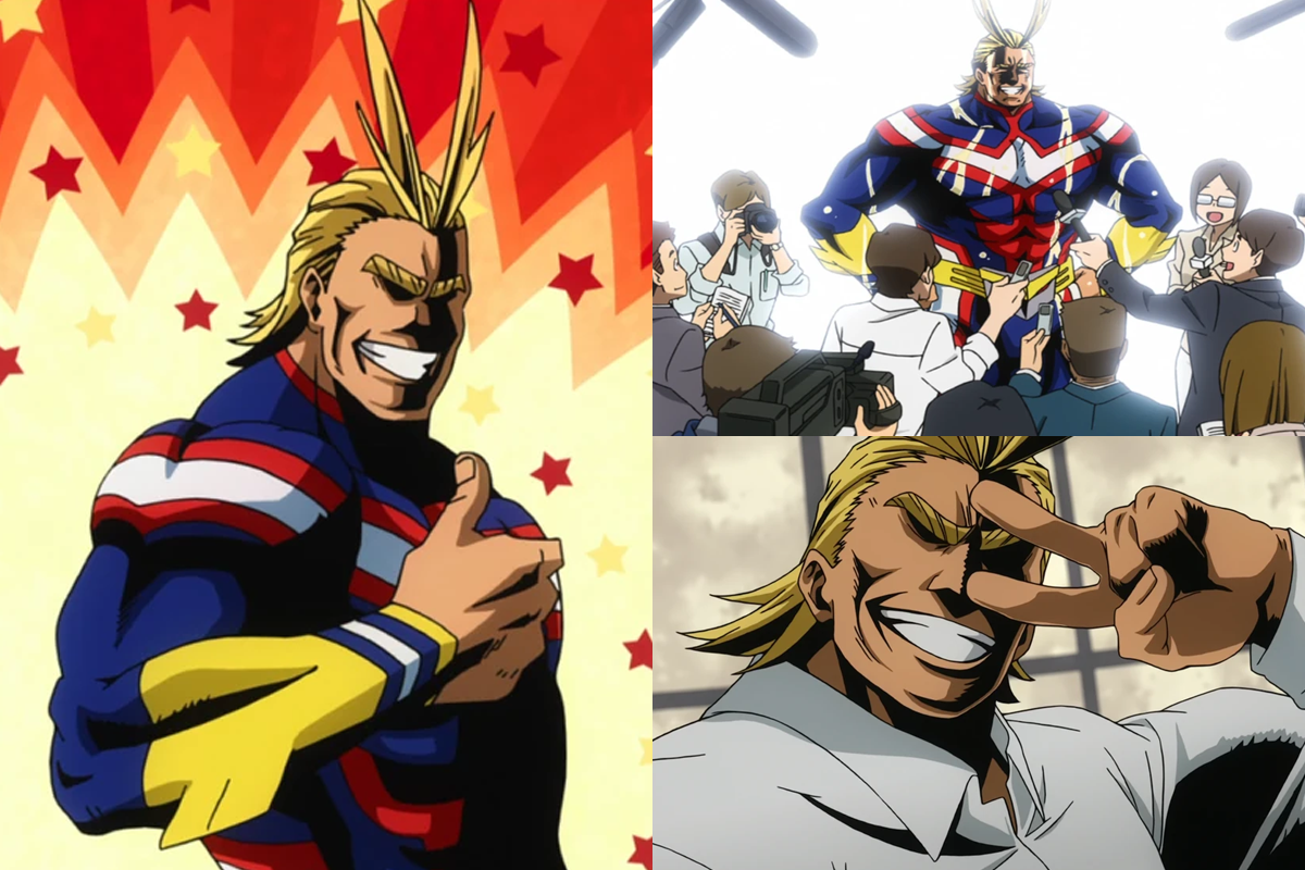 Anime Physiques Muscular All Might