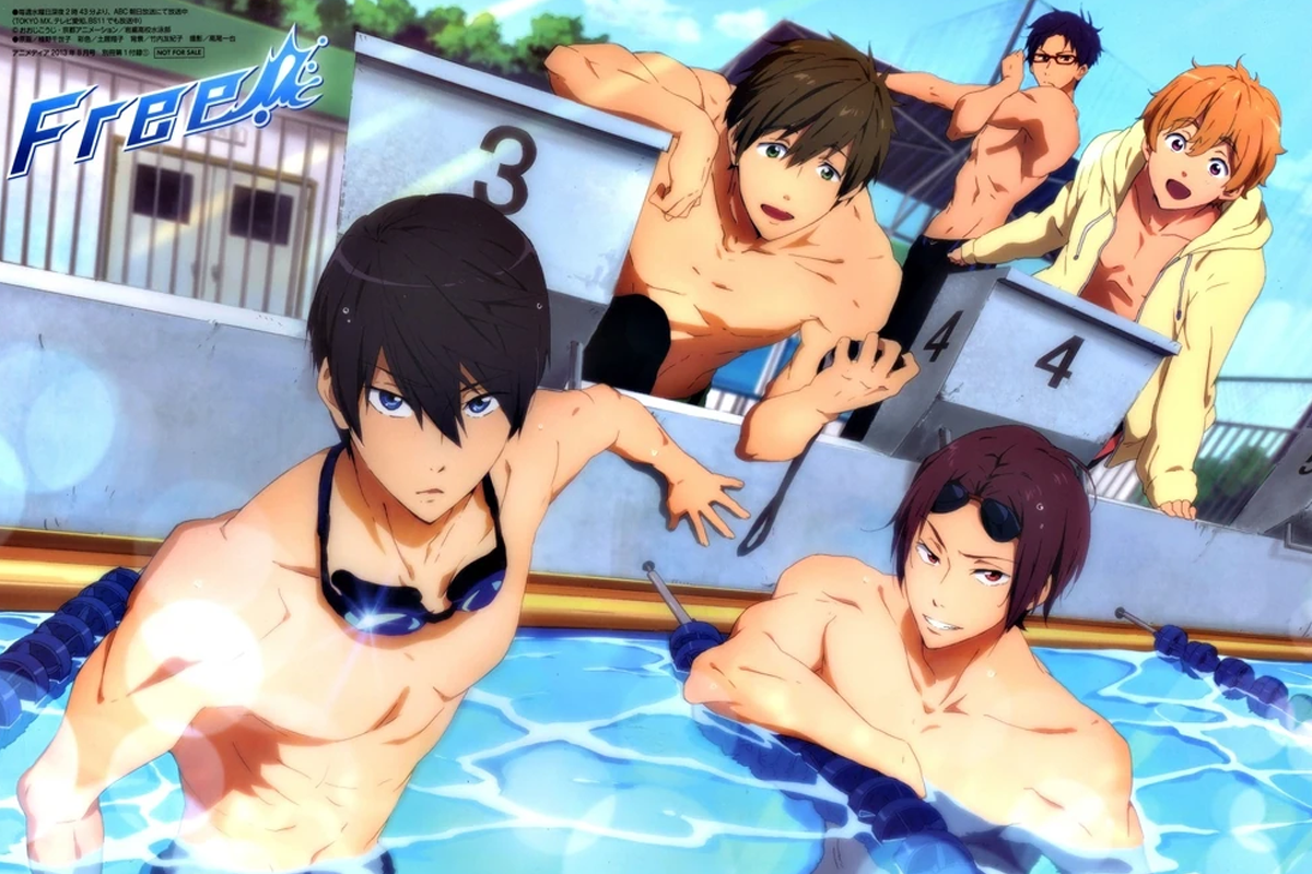 Anime Physiques Muscular Iwatobi Swim Club