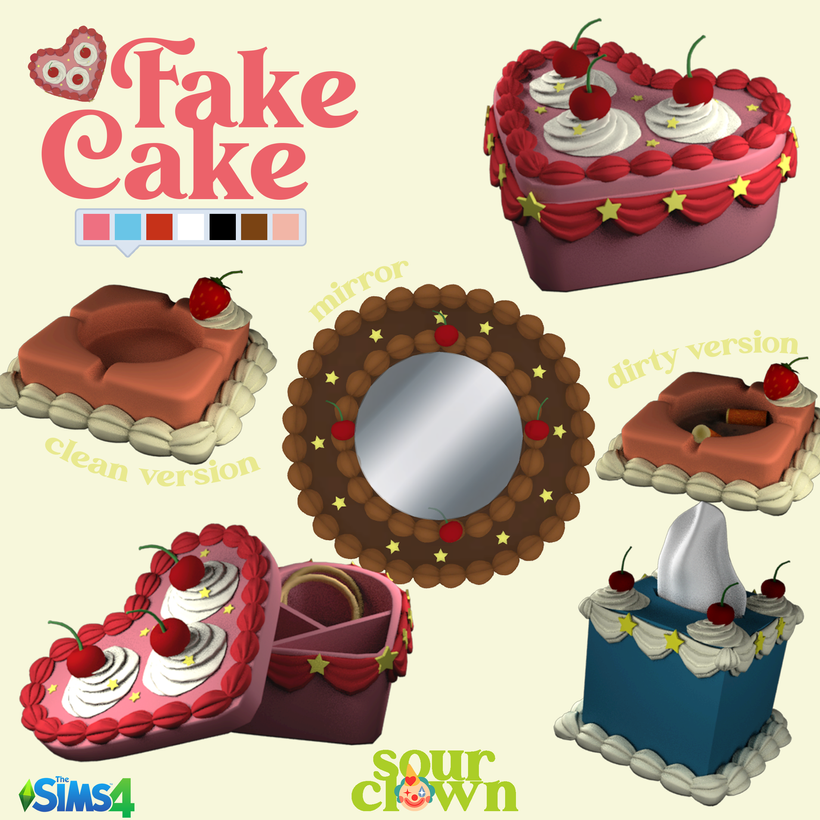 Fake Cake Set