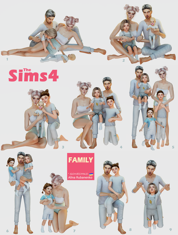 Family Poses By Sonechko