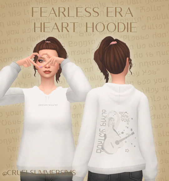 Fearless Era Heart Hands Hoodie