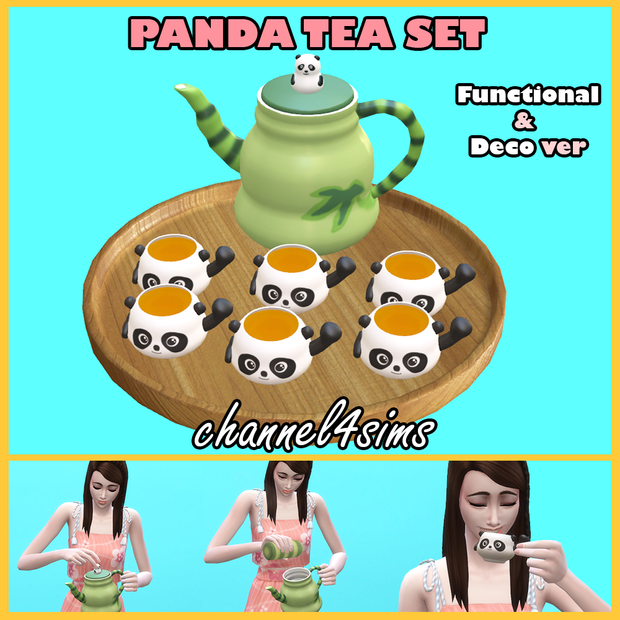 Panda Tea Set