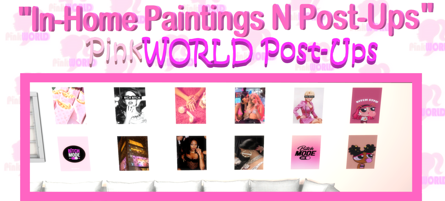 Pinkworld Baddie Aesthitic Postups #3