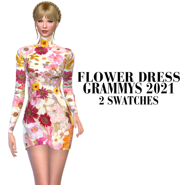 Taylor Swift (grammys 2021 Flower Dress)