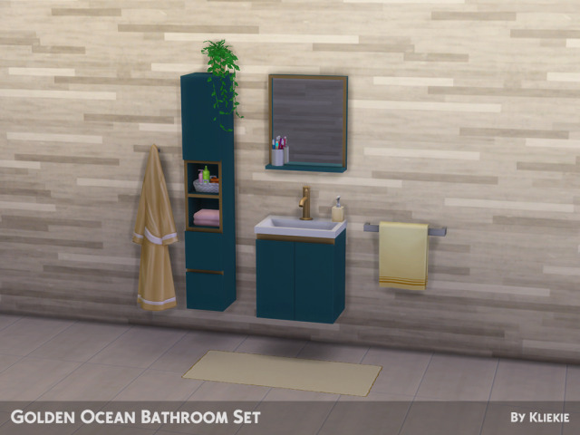 Golden Ocean Bathroom Set