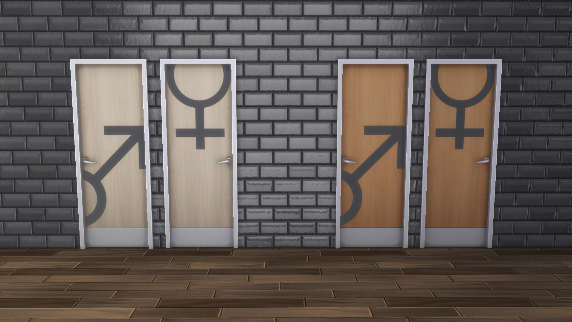 Modern Restroom Doors