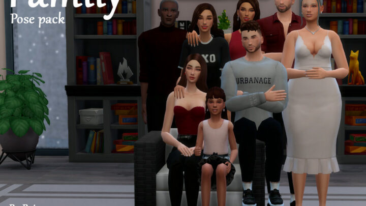 Top 30 Best Sims 4 Family Poses CC