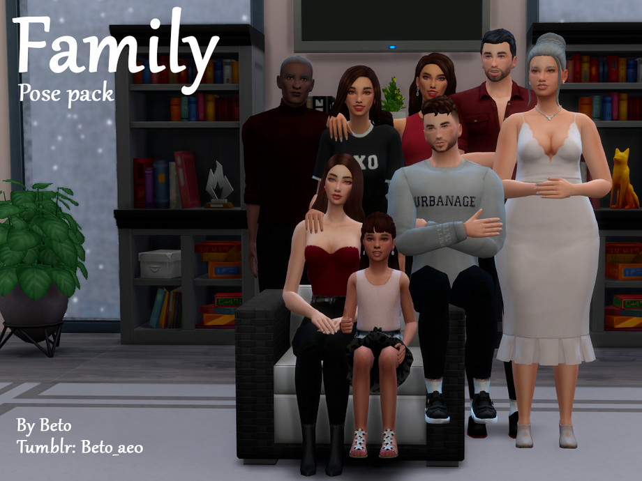 Sims Family Pose Pack By Beto