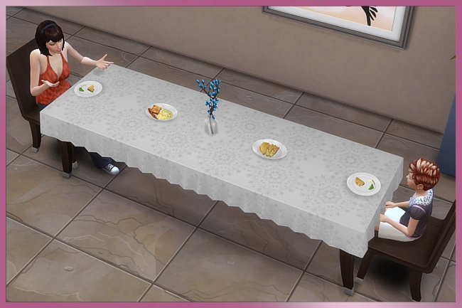 Tablecloth 3×1 By Cappu At Blacky’s Sims Zoo